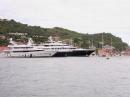 Mega yachts in Gustavia 